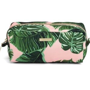 Sophia Joy Conair Organizer Travel Bag or Cosmetic Bag Pink w/Palm Print